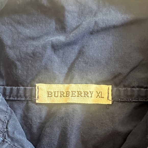 Burberry Dark Blue Dress with signature design - Girls XL - Picture 2 of 4